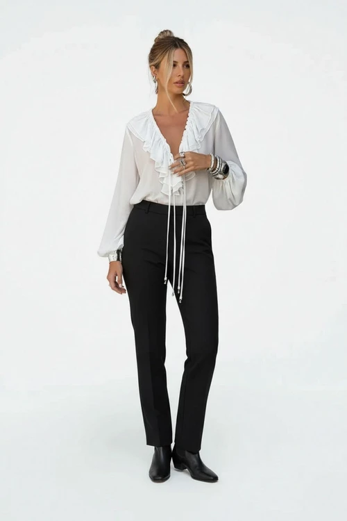 Polyester Blouses & Shirts Polyester Work Style Tops SFE-00035