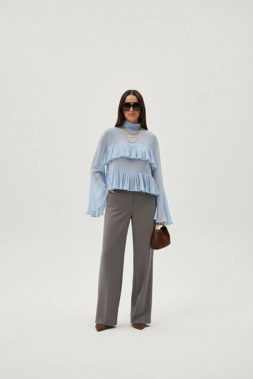 Rayon Blouses & Shirts Rayon Work Style Tops SFE-00036