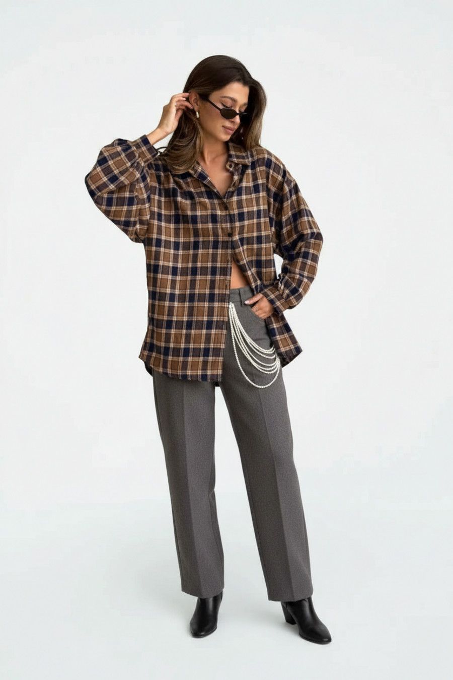 Polyester Cotton Blouses & Shirts cotton Work Style Tops SFE-00043