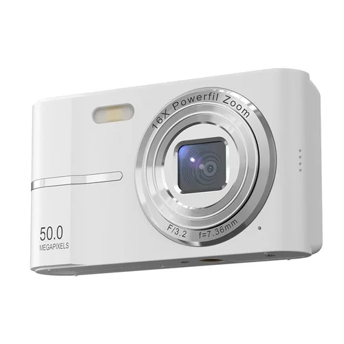 50MP 4K Digital Camera with 16X Digital Zoom, Autofocus, Compact Portable Design