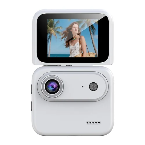 4K Action Camera with Flip Screen, 143° Wide-Angle Lens POV Camcorder, Anti-Shake Stabilization, 6-Hour Battery