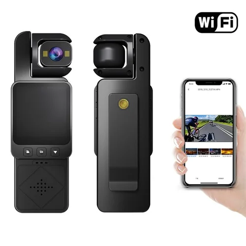 Portable 1080P Action Camera with 360° Rotation, WiFi Connectivity, Anti-Shake Technology, Built-in Fill Lights