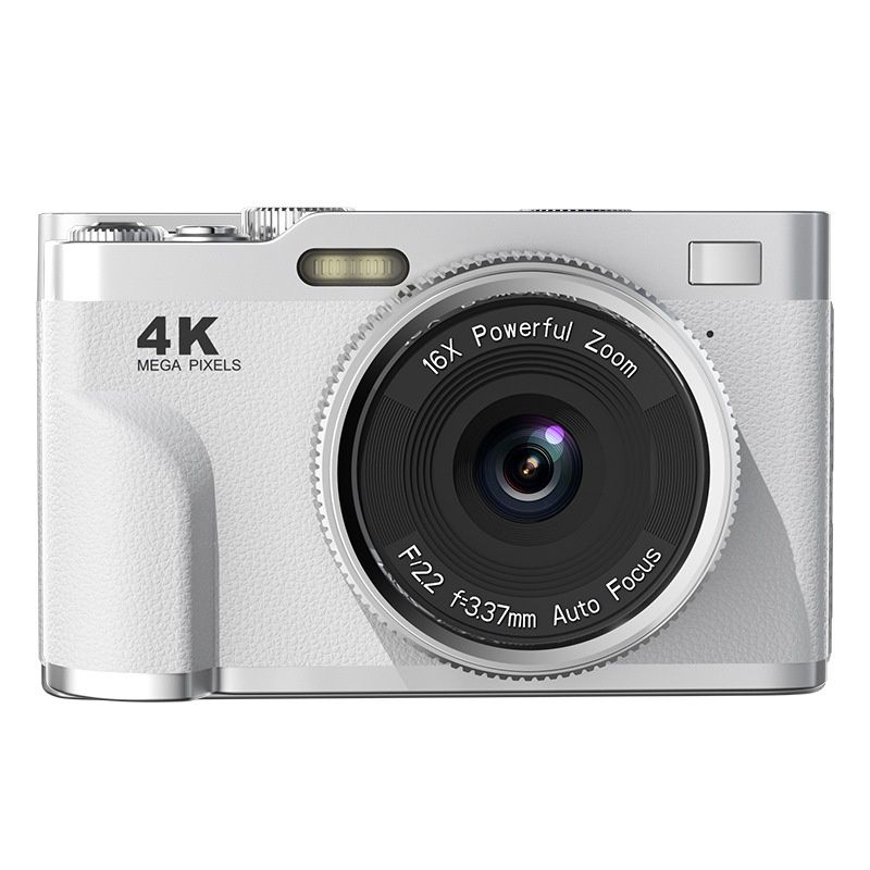 4K Digital Camera 68MP Vlogging Camcorder, 16X Zoom, Auto-Focus, Electronic Anti-Shake, 1000mAh Battery