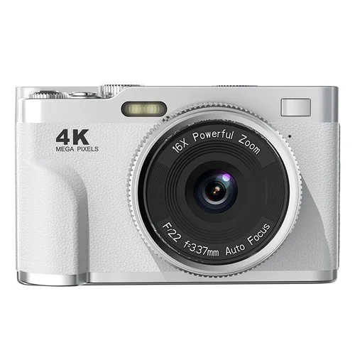 4K Digital Camera 68MP Vlogging Camcorder, 16X Zoom, Auto-Focus, Electronic Anti-Shake, 1000mAh Battery