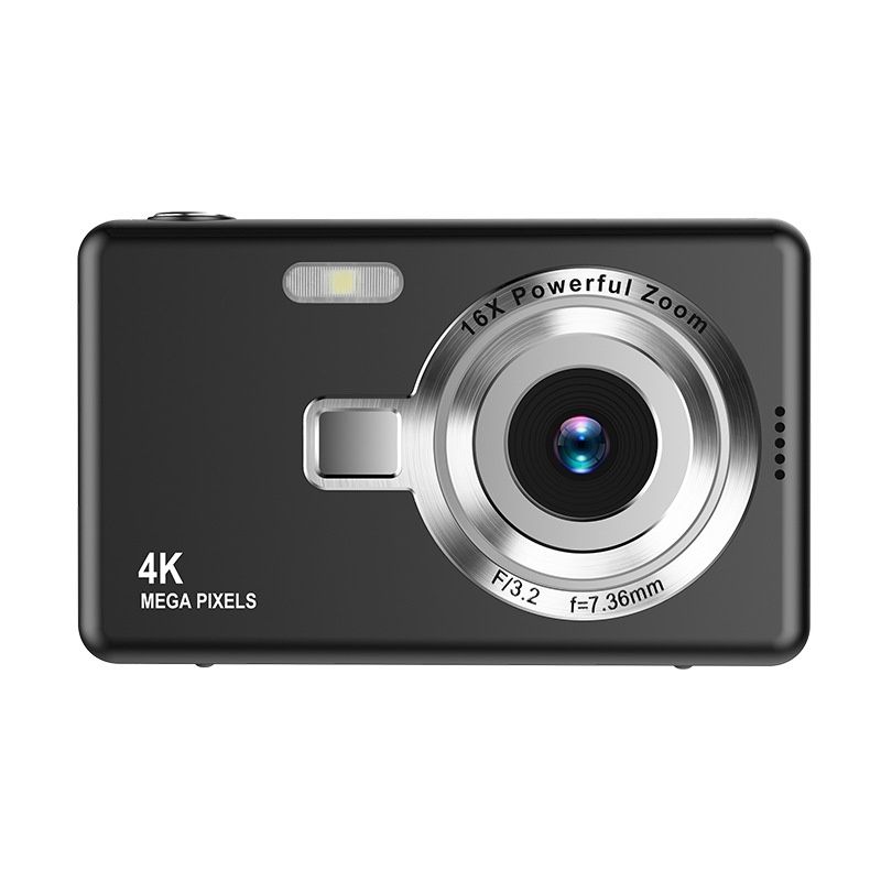 4K Digital Camera 96MP with 16X Zoom, 2.4-Inch Screen, Long Battery Life, Portable Point and Shoot