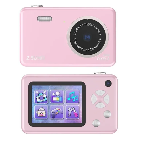 Kids 48MP Dual Lens Digital Camera, 2.5K UHD Video, 2.4-Inch IPS Eye-Protection Screen, 800mAh Battery