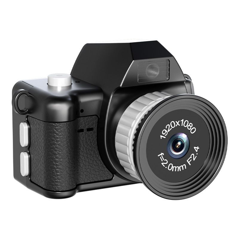 Mini 1080P Dual Lens Digital Camera Portable Vlogging Cam, 1.47-Inch IPS Screen, 250mAh Battery, Type-C Charging