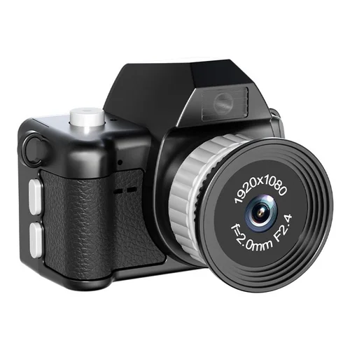Mini 1080P Dual Lens Digital Camera Portable Vlogging Cam, 1.47-Inch IPS Screen, 250mAh Battery, Type-C Charging