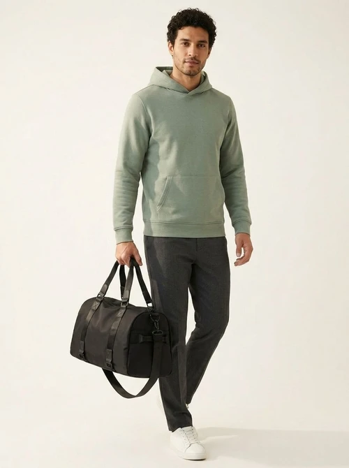 Men's Black Travel Duffel Bag | Gym & Weekend Carryall