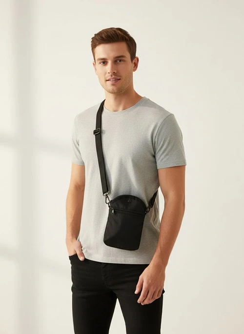 Lightweight Nylon Crossbody Phone Pouch Bag