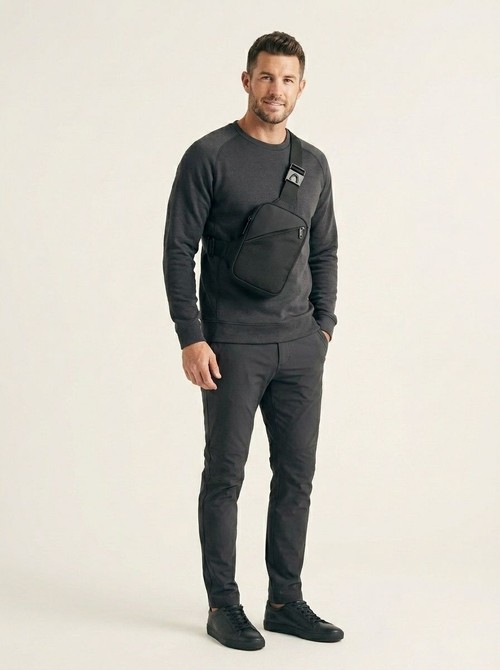 Men's Minimalist Chest Sling Bag - Everyday Crossbody