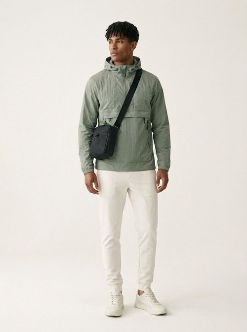 Compact Crossbody Sling Bag with Water Bottle Pocket