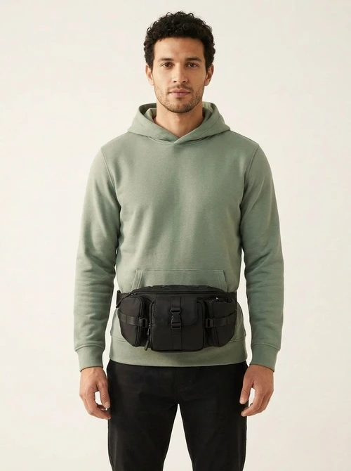 Men's Tactical Multi-Pocket Sling Bag & Fanny Pack