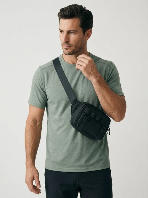 Men's Utility Crossbody Bag - Techwear Shoulder Messenger