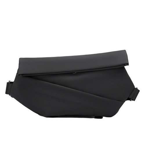 Modern Matte Black Sling Bag - Minimalist Crossbody Chest Pack