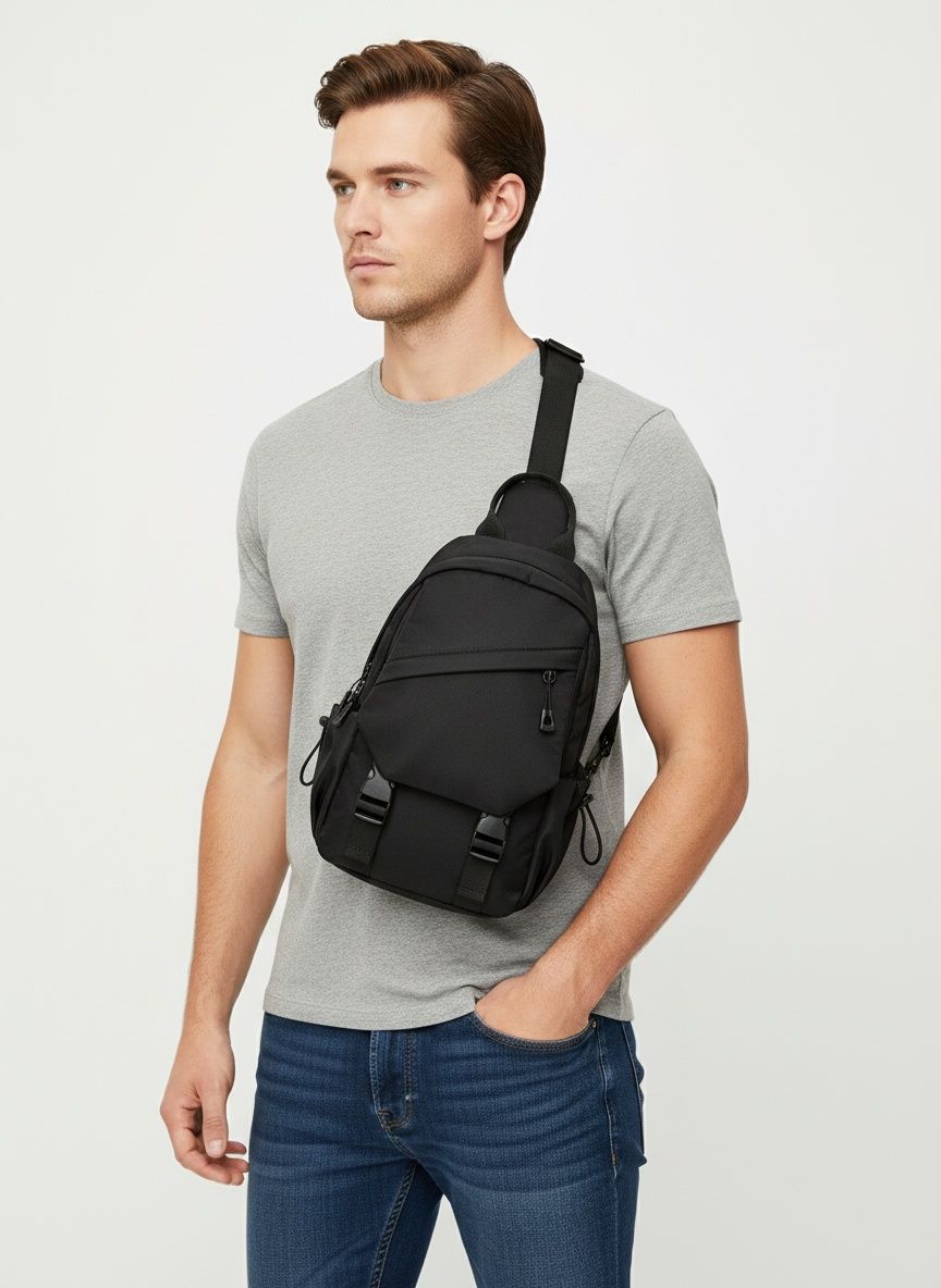 Men's Urban Sling Bag - Chest Crossbody Backpack