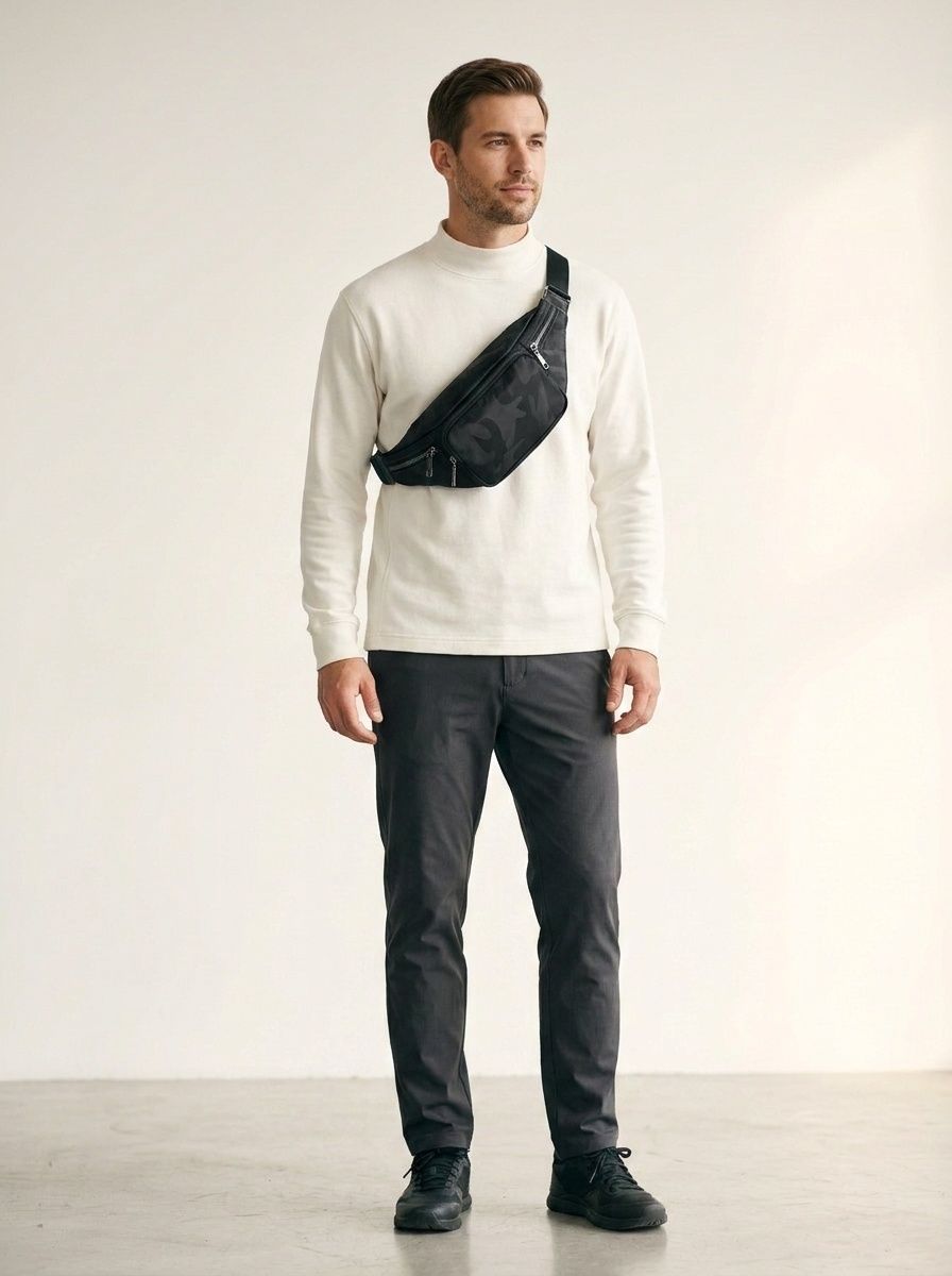 Men's Camo Fanny Pack | Stylish Waist Bag for Travel