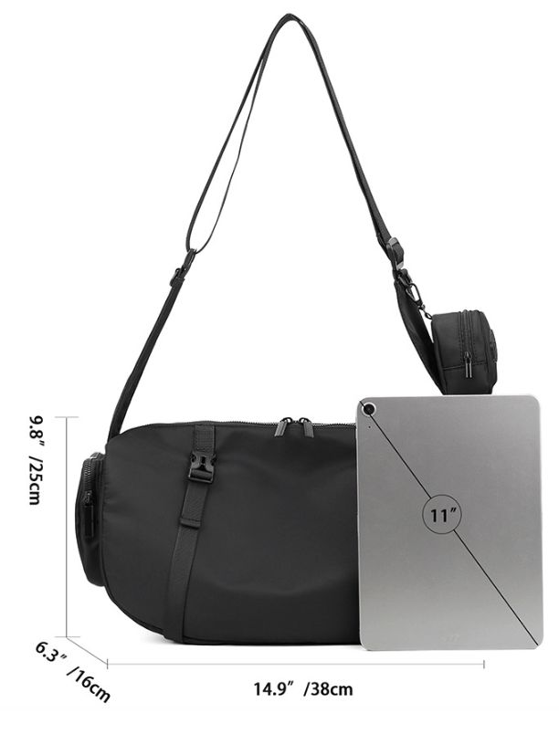 Urban Techwear Sling Duffel Bag - Men's