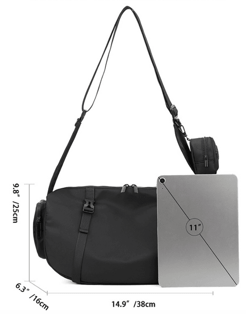 Urban Techwear Sling Duffel Bag - Men's