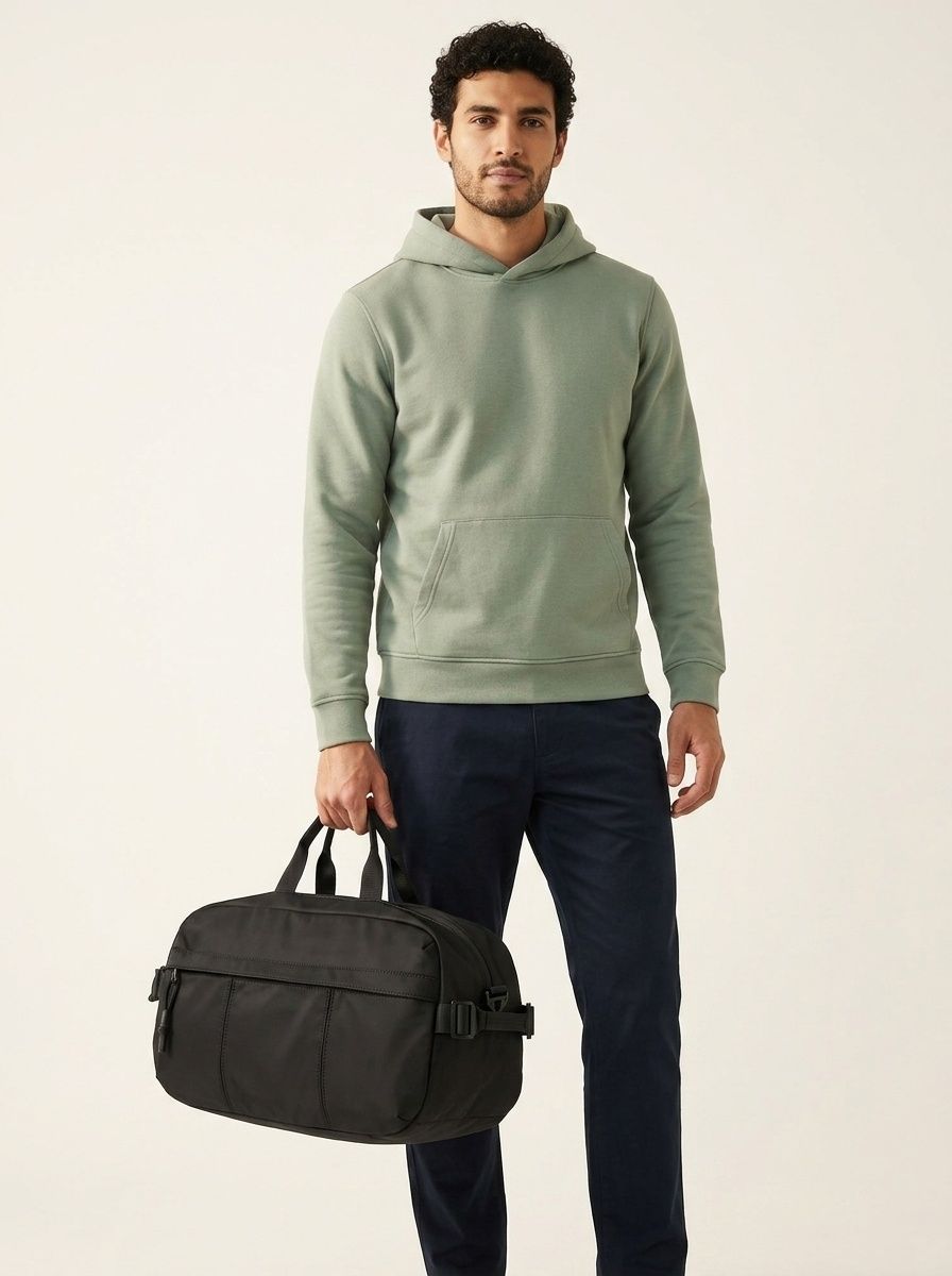 Sleek Black Crossbody Sling Bag for 11in Tablet