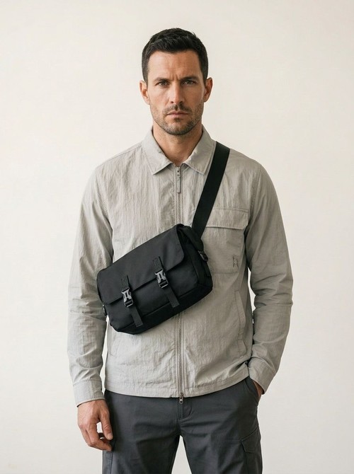 Men's Casual Messenger Bag - 13in Laptop Crossbody
