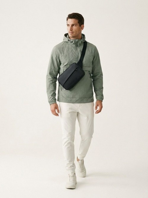 Men's Minimalist Crossbody Sling Bag - Waterproof Chest Pack