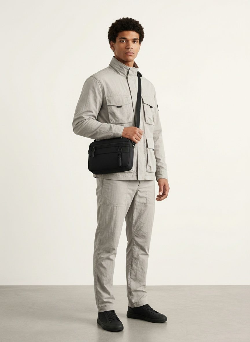 Men's Casual Crossbody Shoulder Bag - Durable Messenger Pouch