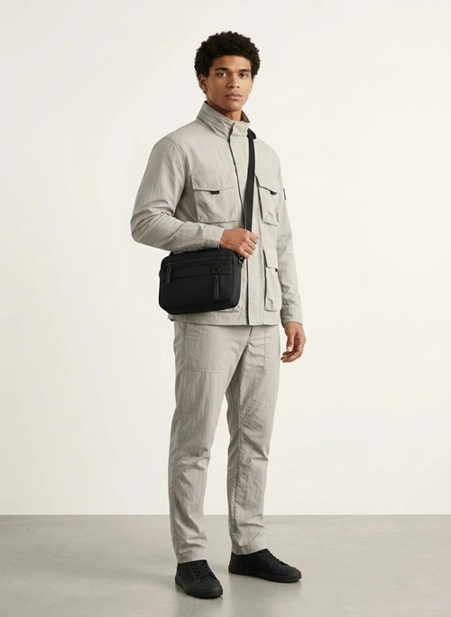 Men's Casual Crossbody Shoulder Bag - Durable Messenger Pouch