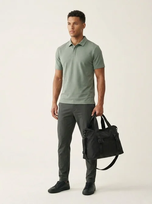 Men's Waterproof Nylon Travel Duffel Tote Bag with Shoulder Strap