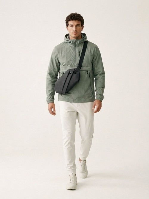 Sleek Men's Crossbody Sling Bag - Modern Chest Pack