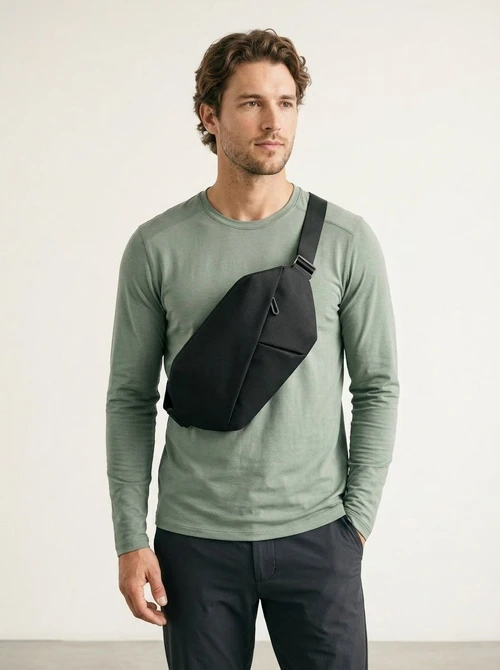 Men's Lightweight Crossbody Sling Bag - Travel Chest Pack