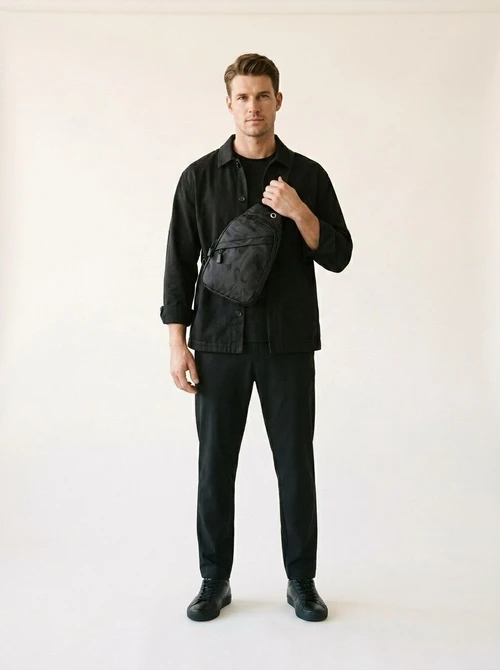 Men's Camo Sling Bag - Lightweight Crossbody Chest Pack