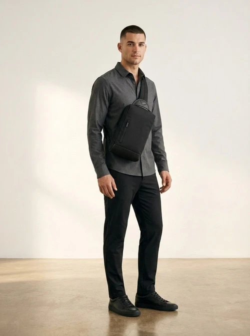 Men's Slim Crossbody Sling Bag - Travel & Daily Commute