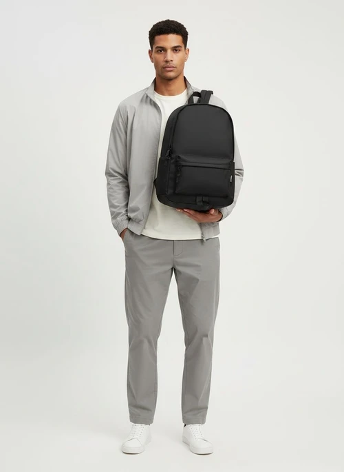 Minimalist Matte Black Backpack - Everyday Laptop Bag