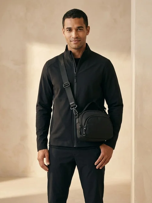 Sac bandoulière mini décontracté en nylon pour hommes et femmes