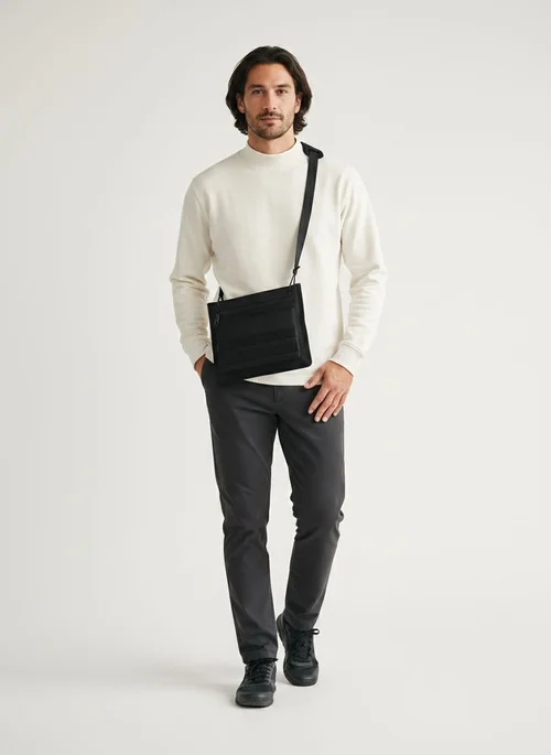 Sac bandoulière tactique fin pour homme - Sac messager utilitaire