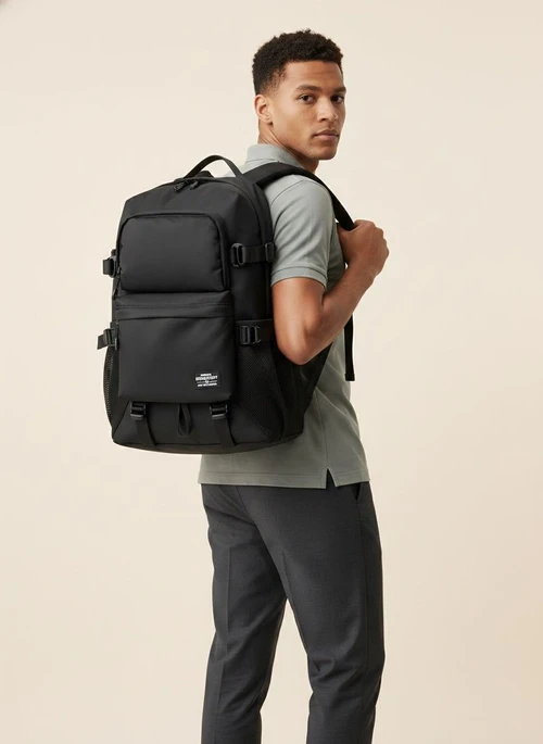 Spacious Black Backpack for Travel & Daily Commute