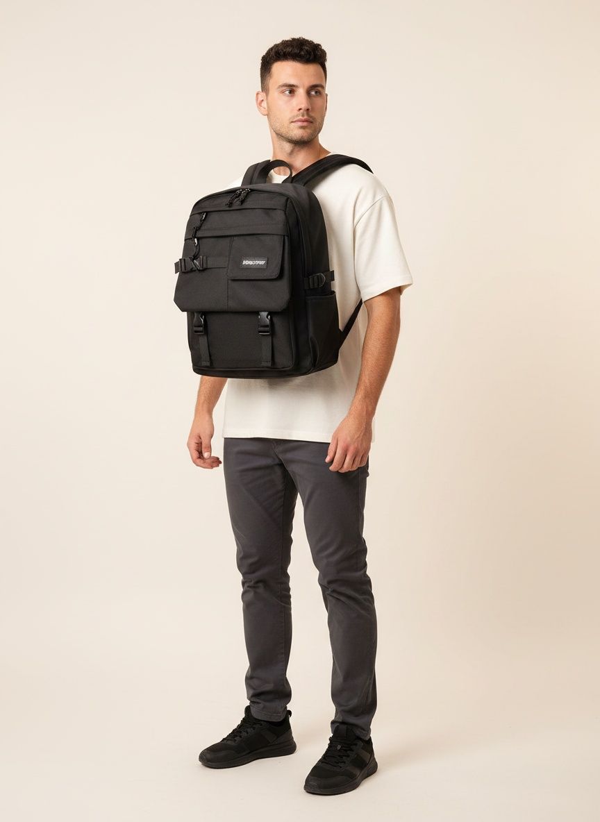 Casual Laptop Multi-Layers Backpack - Durable & Stylish