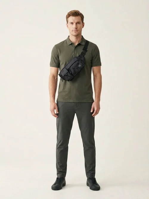 Sac banane bandoulière camouflage pour homme - Style polyvalent