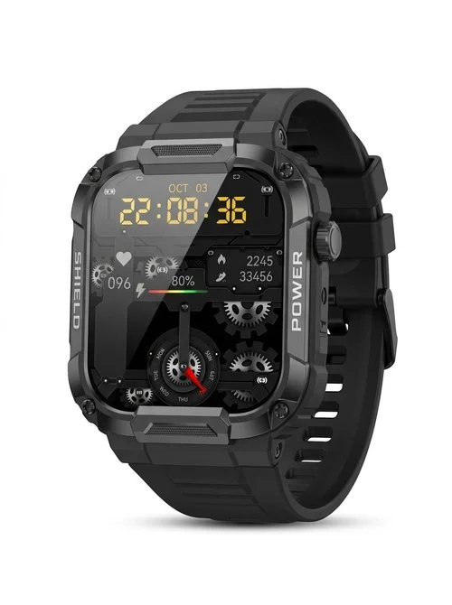 MK66 Rugged Smart Watch with 1.85" HD Screen & Bluetooth Calling