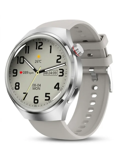GT4 PRO Smart Watch with Round HD Display, GPS, NFC & Bluetooth Calling