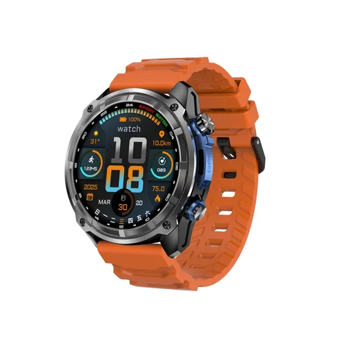 DT G1 Rugged GPS Smart Watch with Round AMOLED Display & Offline Maps