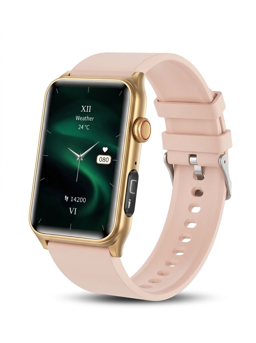 G50 Smart Watch with Rectangular HD Display & Bluetooth Calling