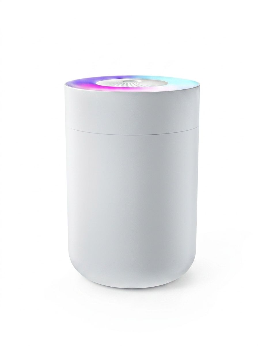 Humidificador USB portátil, difusor de niebla fina silencioso de 230 ml con luz nocturna RGB, carga tipo C y apagado automático de seguridad de 3 horas para el hogar, la oficina y el coche.