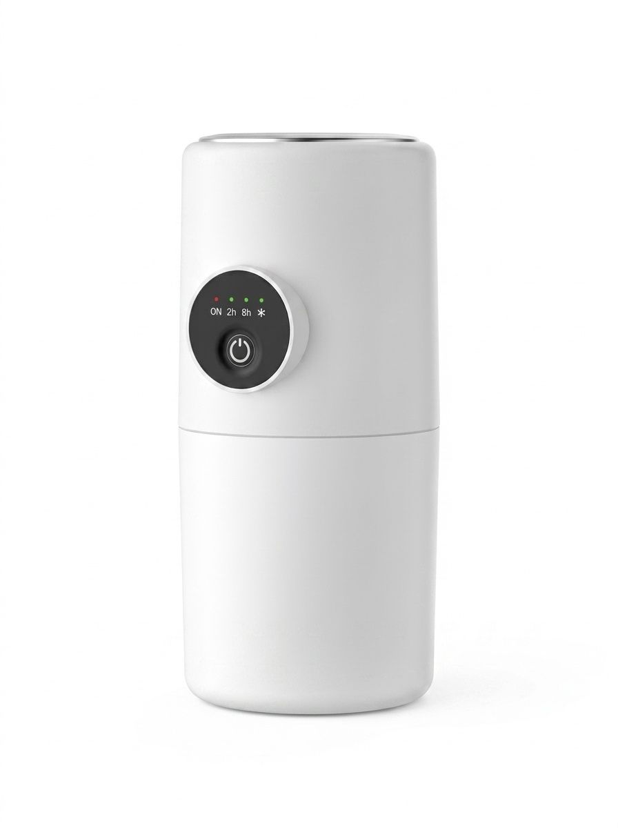Humidificador USB portátil, difusor de niebla continua silenciosa de 280 ml con luz nocturna relajante, rotación de 360° y temporizador inteligente para el hogar, la oficina y los viajes.