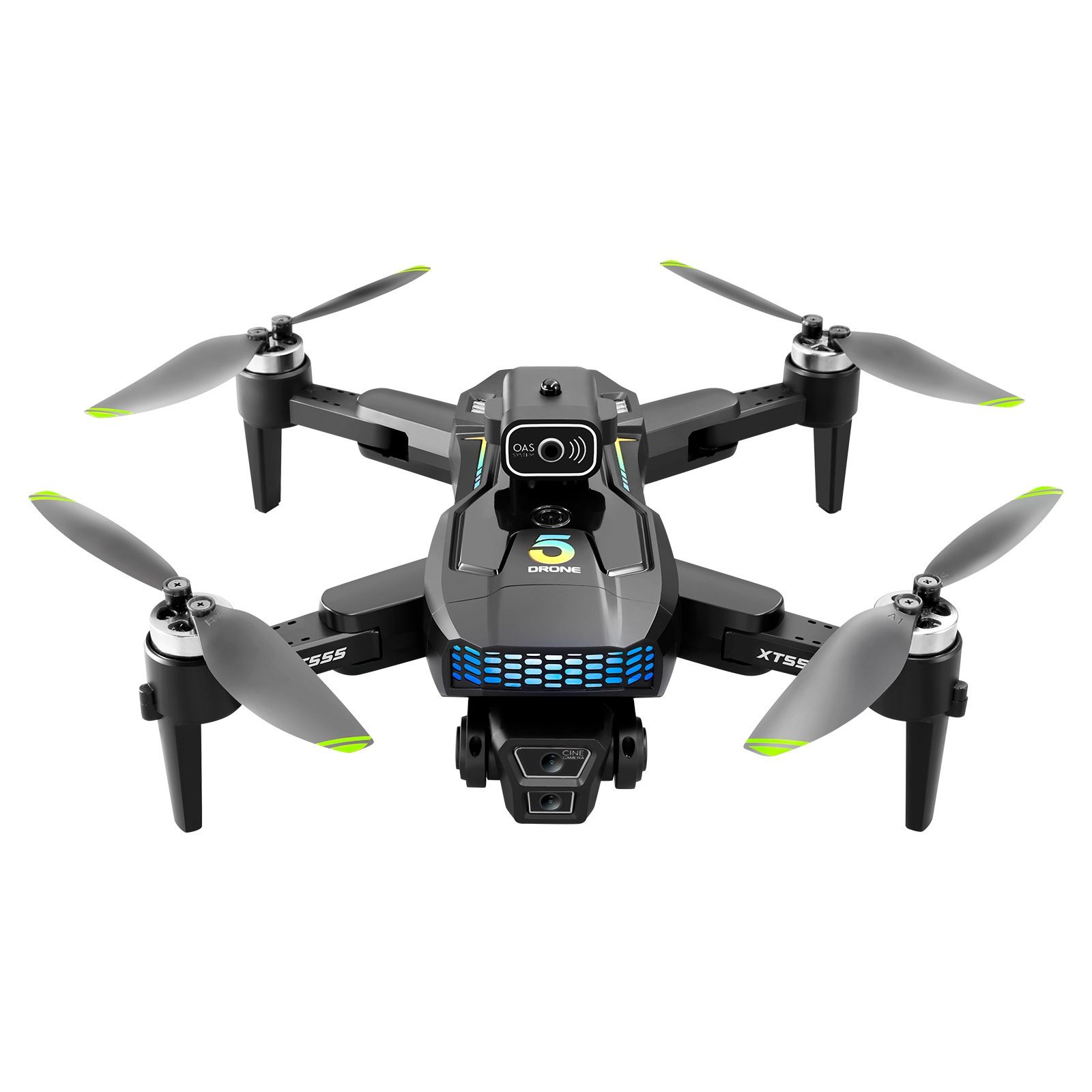 XT555 Screen Drone with HD Camera, GPS Positioning, Intelligent Obstacle Avoidance, 5.64-inch Screen Remote Control