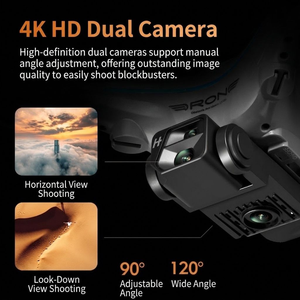 KY102 Drone avec contrôleur d’écran avec carte SD, Télécommande avec KY102 Drone avec contrôleur d’écran avec carte SD, Télécommande avec