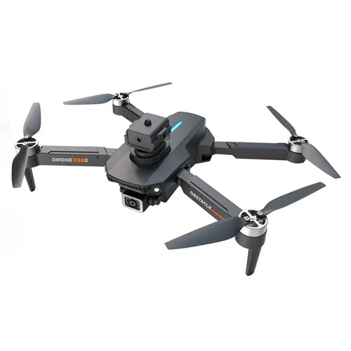E88S Brushless Drone with Dual HD Camera, Optical Flow Positioning, 360° Obstacle Avoidance, Foldable RC Quadcopter