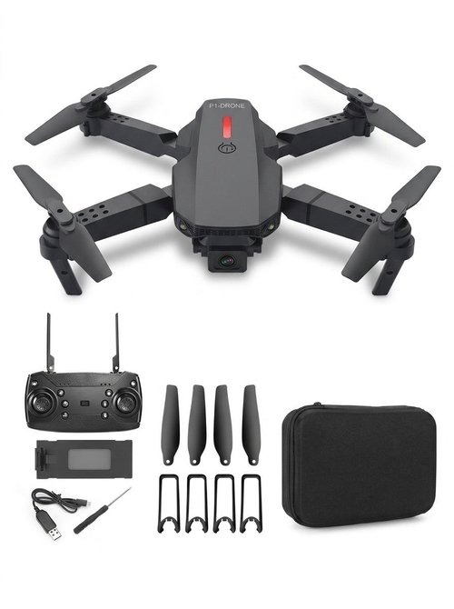 E88 EVO Foldable Drone with Dual HD Camera, Brushless Motor, Optical Flow Hovering, Long Flight Time Quadcopter