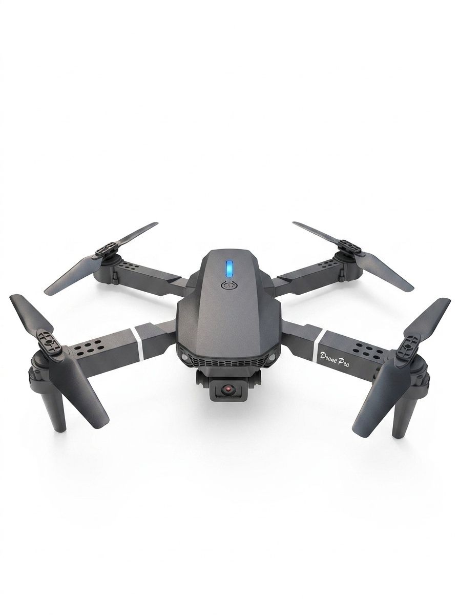 E88 Pro 4K Foldable Drone with HD Dual Camera, Optical Flow Positioning, Screen Remote Control, RC Quadcopter